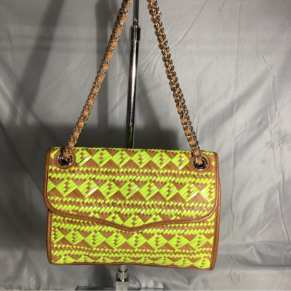 Rebecca Minkoff Leather Braided Shoulder Bag EUC